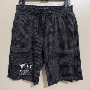 Under Armour Mens Project Rock Heavyweight Terry Fleece Shorts 1370461-001 NEW